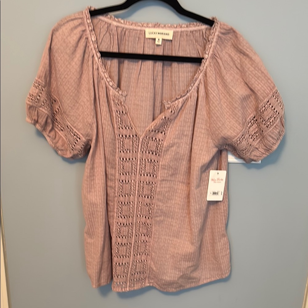 Lucky Brand Women's Rose/Mauve Top